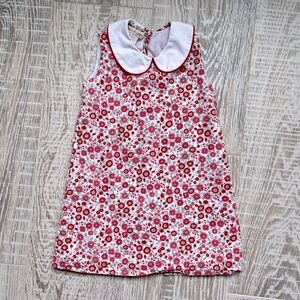 Marco & Lizzy Girl's A-line Dress Sleeveless Floral Peter Pan collar 3T